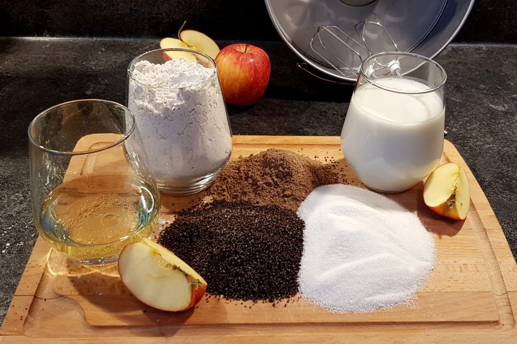 Veganer Apfel-Mohn-Kuchen (glutenfrei) - Diaetologie Eberharter