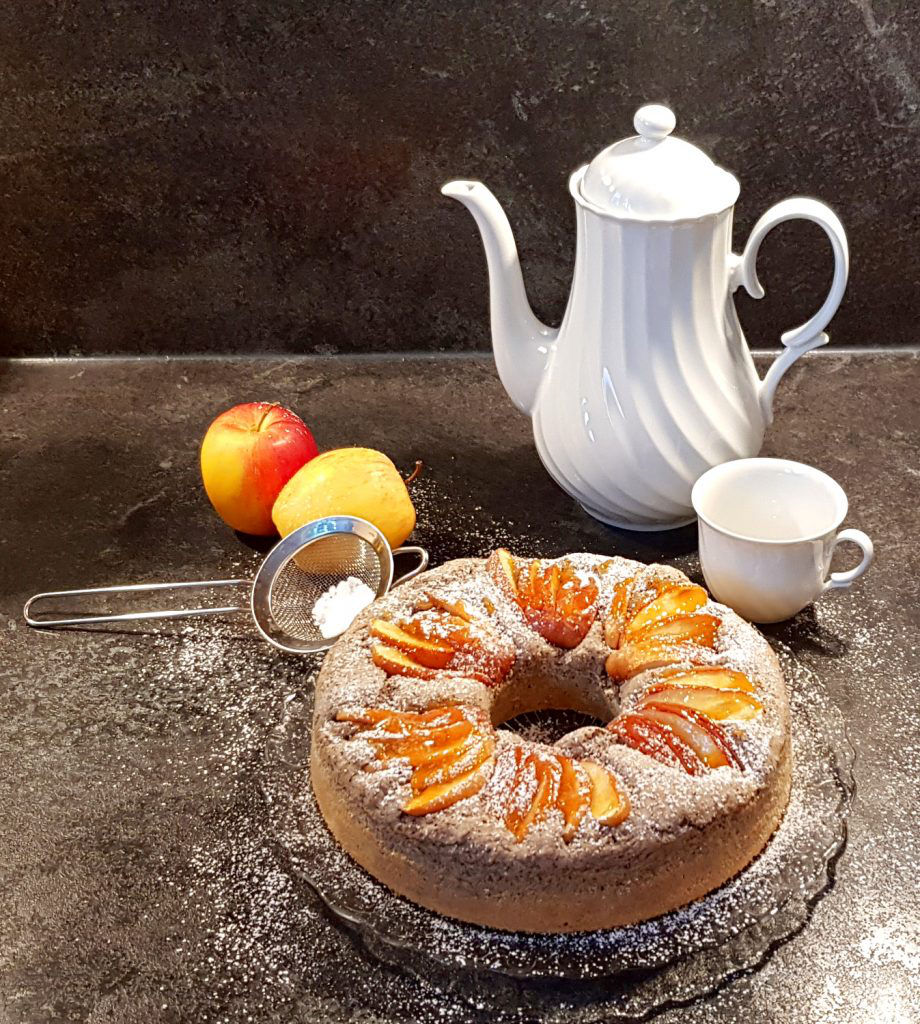 Veganer Apfel-Mohn-Kuchen (glutenfrei) - Diaetologie Eberharter