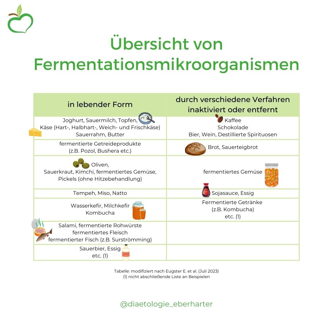 DIY Fermentation Tabelle